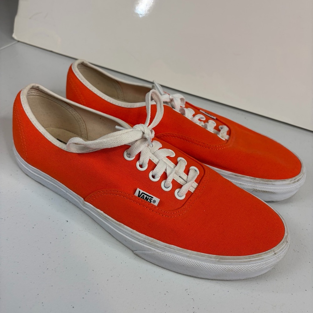 Vans Off The Wall Skate Sneakers Shoes Men’s Size 10 Orange Y2K style Streetwear